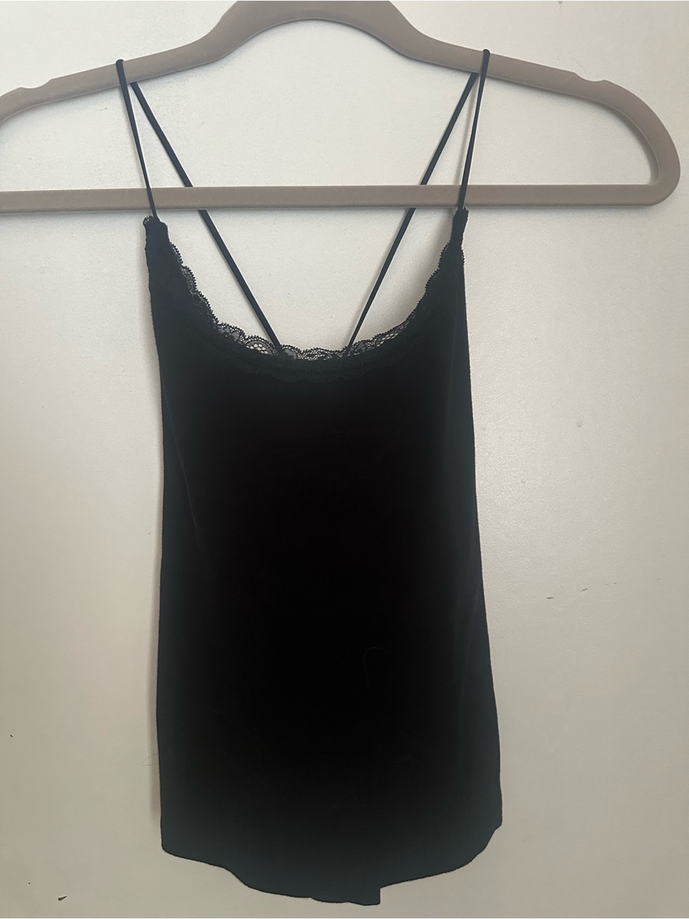 American Eagle Outfitters Black Lace-Trim Cami